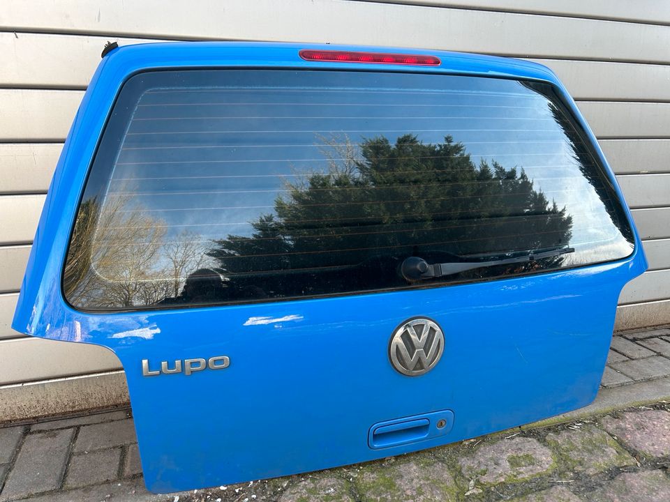 VW Lupo SX EZ:2002 Heckklappe blau LR5A in Zehbitz