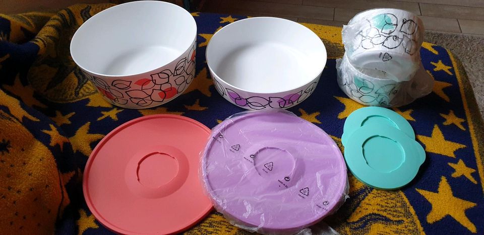 Tupperware Dosen-Set lila oder Zitrone/ 4,3 und 0,55 Liter in Altenholz