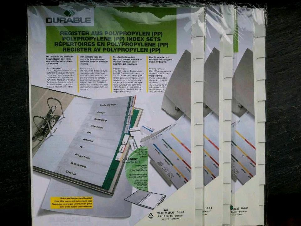 Ringbuch Register Hefter alte Ordner Pultmappe Bürosachen in Krefeld