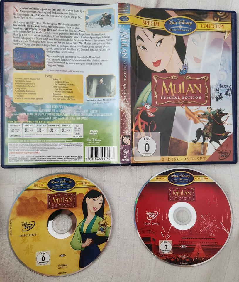 Walt Disney Special Collection Mulan Special Edition 2 Disc Dvd in Berlin