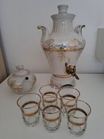 Samowar Porzellan mit Teekanne und Gläsern Dortmund - Huckarde Vorschau