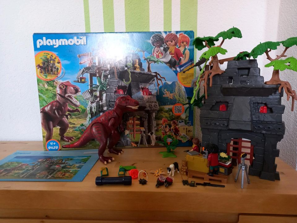 9429 Playmobil Dino Basecamp wie neu in Ovp in Memmingen