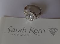 Neu: Sarah Kern Silber-Ring platiniert + Kette + Anhänger Gr 18 Frankfurt am Main - Sachsenhausen Vorschau