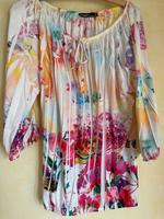 Mielo Moda Bluse Tunika Gr. L XL Blumen Flower 3/4 Arm Niedersachsen - Duderstadt Vorschau