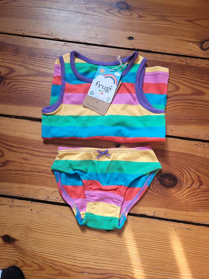 Set Unterwäsche Frugi 92 98 Bio Öko Waldorf gestreift bunt Mädche in Werder (Havel)