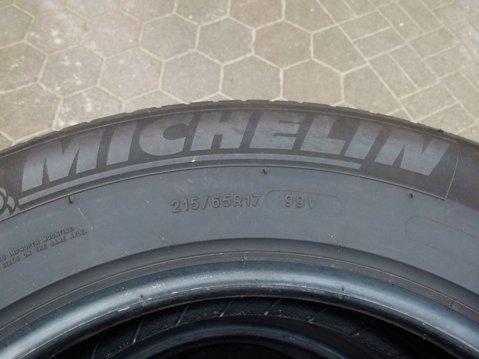 4 Sommerreifen 215/65 R17 Michelin incl. Montage, DOT 2519 in Jübek