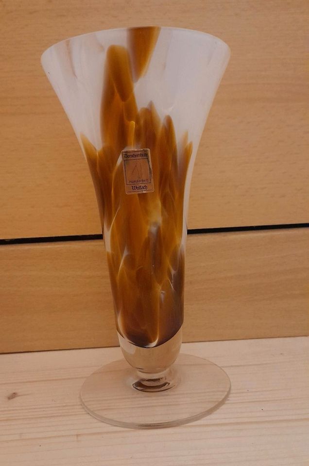 Vase Handmade Dorotheenhütte Blumenvase Glasvase Geschenk in Rethwisch