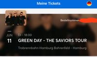 2x Tickets für das Greenday Konzert in Hamburg (11. Juni) Wandsbek - Hamburg Bramfeld Vorschau