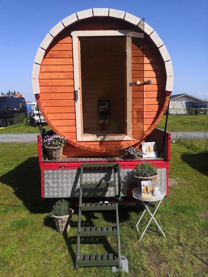 KOBA Fass Sauna Small - Mini | Ø 180 cm Gartensauna isoliert in Eichenzell