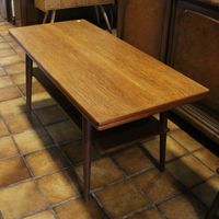 Mid Century Couchtisch aus massivem Teak | Seitlich ausziehbar Schleswig-Holstein - Oeversee Vorschau