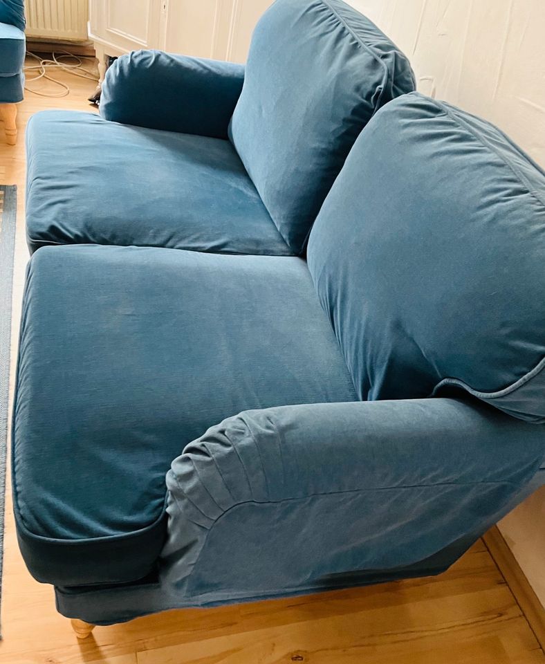 Couch + Sessel Ikea türkis in Großrosseln