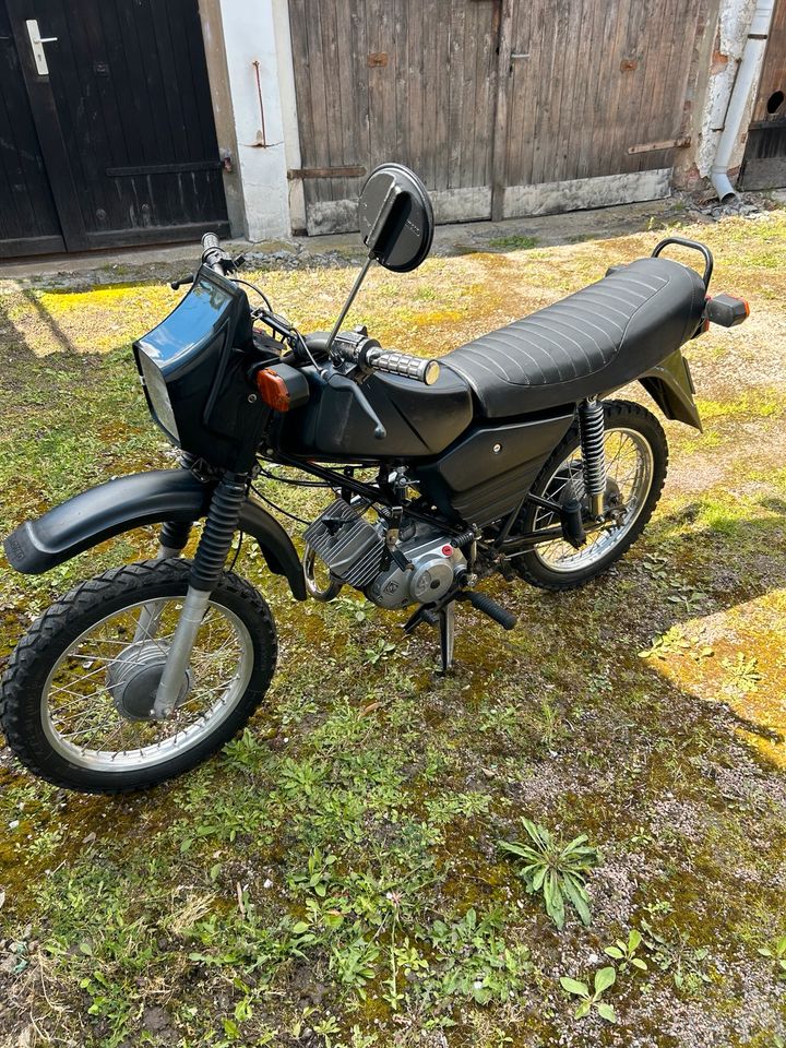 Simson S53 DDR Moped Läuft in Bernburg (Saale)