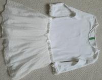 Süßes Mädchen  Benetton Kleid Gr.122-128, weiß Frankfurt am Main - Sachsenhausen Vorschau
