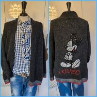 GRACE - MICKEY MOUSE Strickjacke Jacke Cardigan Grau M 38 40 Nordrhein-Westfalen - Krefeld Vorschau