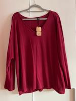 Leichter Pulli V-Ausschnitt Größe 48/50 neu dunkelrot Hessen - Leun Vorschau