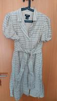 DKNY Kleid Leinen beige gestreift V Ausschnitt Kragen Nordrhein-Westfalen - Mettmann Vorschau