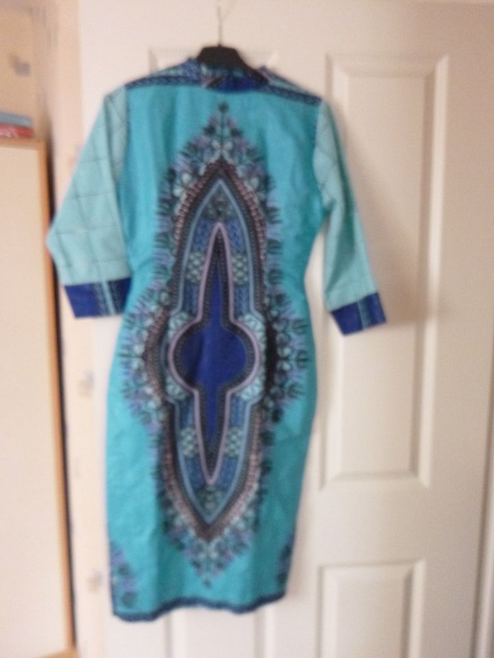 KAFTAN  KLEID im  orientalischen DESIGN TÜRKIS  Gr. 34  NEU in Adendorf