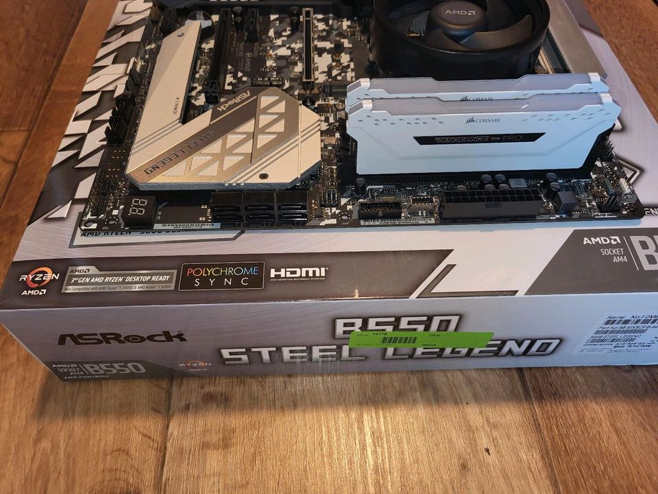 Asrock Stell Legend B550+AMD Ryzen7 5700G+Corsair VengeanceRGBpro in Cottbus