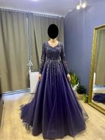 Elegantes Abendkleid – Blau mit Glitzer & Perlen, neuwertig! Köln - Kalk Vorschau