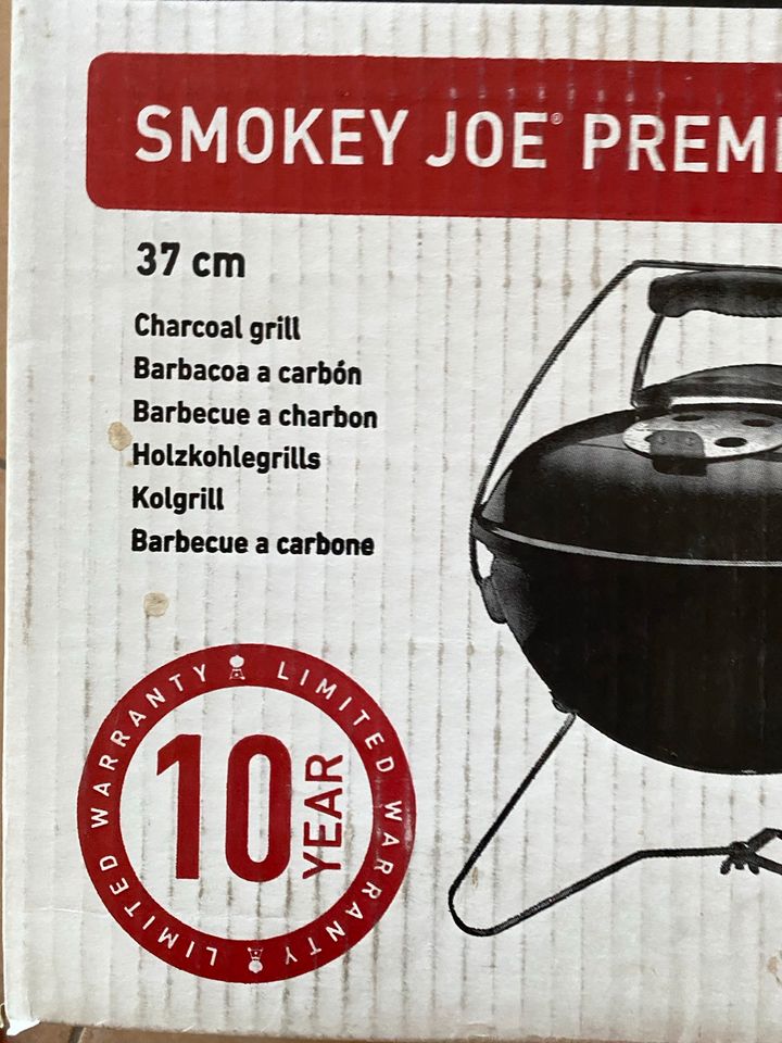 WEBER Holzkohlegrill SMOKEY JOE PREMIUM Ø 37 cm Black NEU in Nieder-Olm