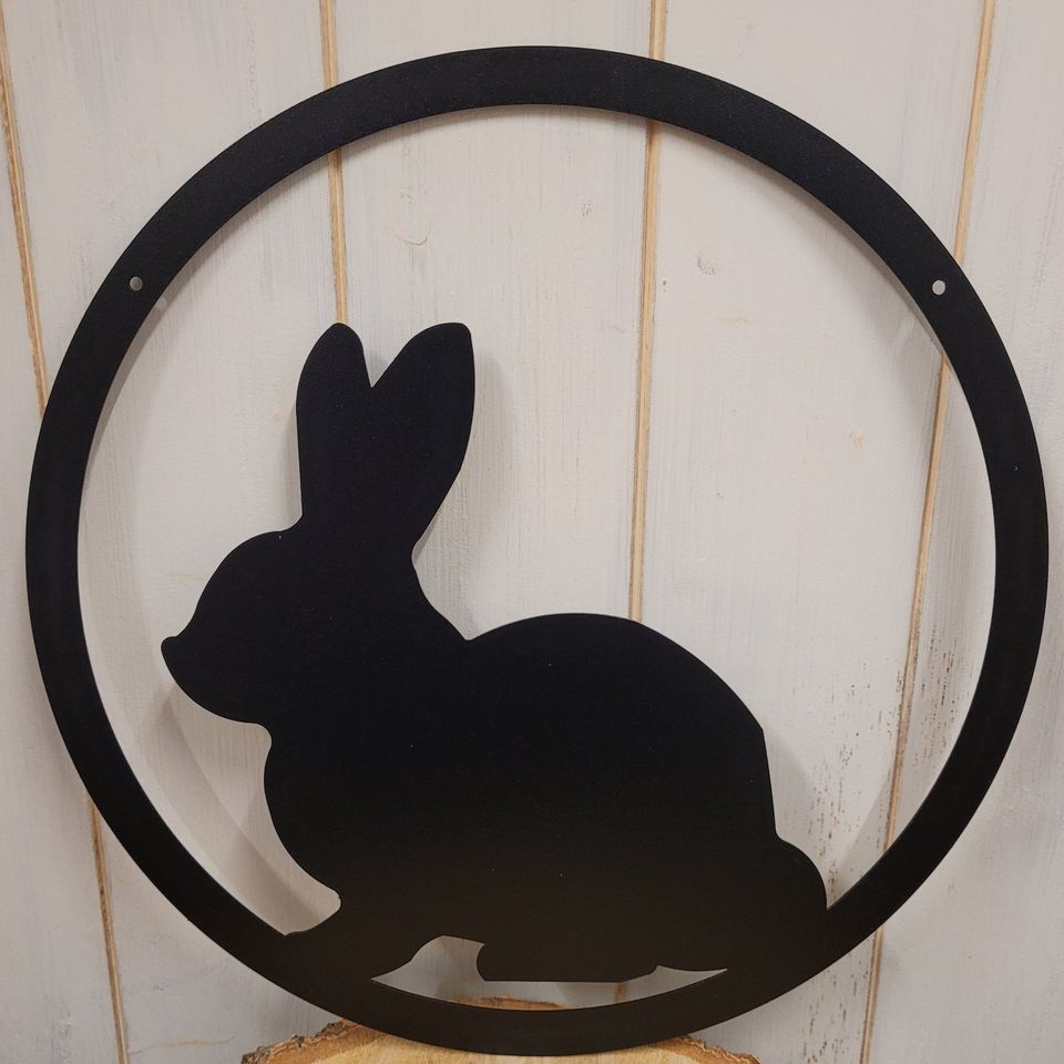 Hase Ostern Dekoration Metall Farbe Tier Frühling Kaninchen Ring in Eltmann