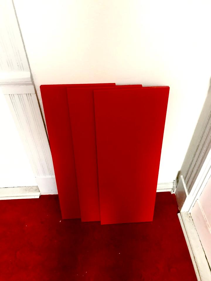 JAPAN STYLE - 3 RED WALL SHELVES! Design Living 50s 60s 70s 80s in Berlin