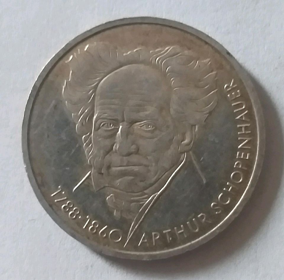 Münze 10 Deutsche Mark 1988 D Arthur Schopenhauer in Dormagen