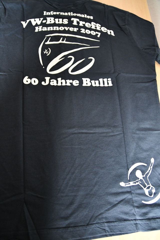 T-Shirt 60 Jahre VW Bulli Treffen 2007 Hannover Neu in Kaarst