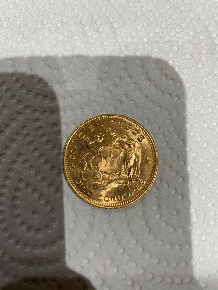 Chile 100 Pesos 1955 Gold in Neunkirchen