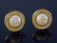 585 Gold große Opal Ohrstecker 10,5 mm Größe Nordrhein-Westfalen - Altena Vorschau