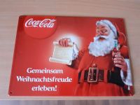 Coca-Cola Retro Schild Weihnachtsmann Hessen - Haunetal Vorschau