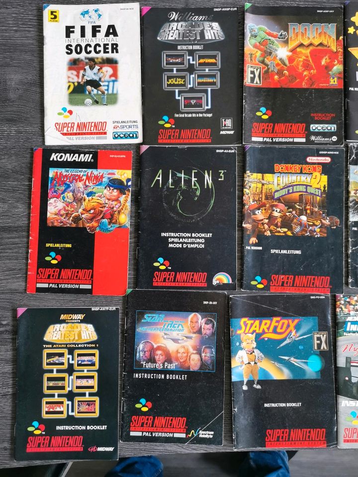Spiele Anleitungen Super Nintendo N64 Gameboy Classic Advance Nes in Hamm