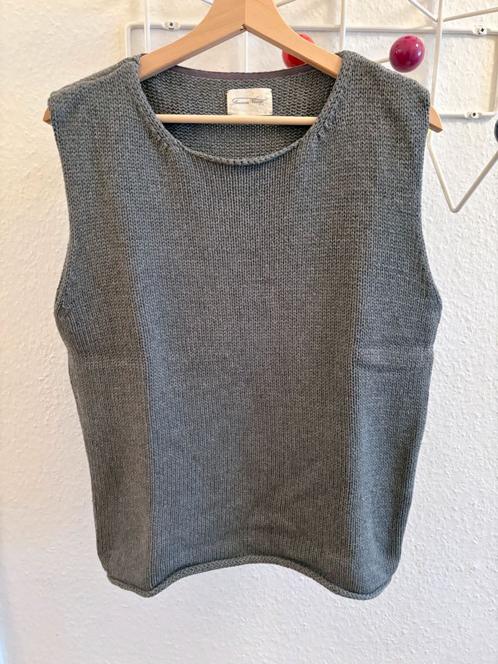 American Vintage Top, Knit, grau, M, Baumwolle, Trend in Hamburg