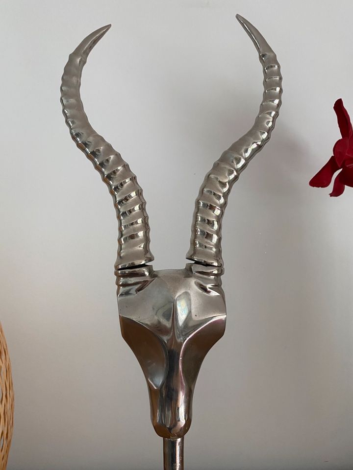 Antilope / Gazelle Gehörn Figur Deko Metall 60 cm in Hamburg
