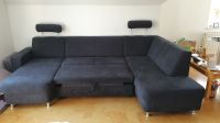 Anthrazitfarbene Wohnlandschaft Sofa groß ausziehbar Hessen - Schlüchtern Vorschau