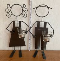 Teelichthalter aus Metall, Frau und Mann, gutes Hochzeitsgeschenk Aachen - Vaalserquartier Vorschau