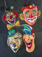 4x Wand Deko Karneval Fasching Clown Maske Nordrhein-Westfalen - Lohmar Vorschau