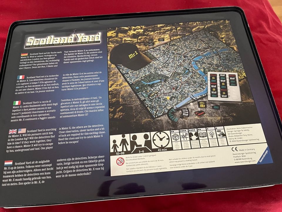 Scotland Yard, Gesellschaftsspiel in Kempten