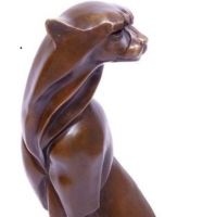 Bronze Skulptur kubstischer Art Deco Panther auf Marmorsockel, Brandenburg - Potsdam Vorschau