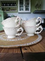 Shabby Kaffe/Tee Keramik Tassen mit Ornament Bayern - Wasserburg am Inn Vorschau