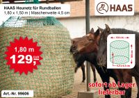 HAAS Heunetz für Rundballen – 1,8 x 1,50 m / Maschenweite 4,5 cm Nordrhein-Westfalen - Nümbrecht Vorschau