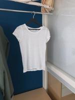 transparentes weißes Streifenshirt Silberfaden Only Bayern - Herrsching Vorschau