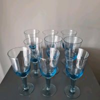 Wein - Wasser- Glas 9 Stück blau Saarland - Saarlouis Vorschau