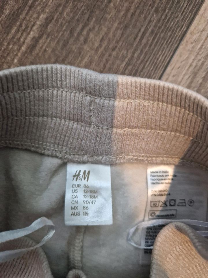 3er-Set Gr. 86 Jogginghosen türkis grau beige in Apen