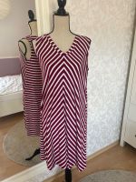 Street One - A-Linien Kleid - Gr. 36/38 - bordeaux-weiß Bayern - Kolitzheim Vorschau