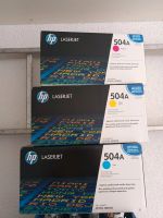 HP Toner 504A Gelb, Rot, Blau Baden-Württemberg - Weinheim Vorschau