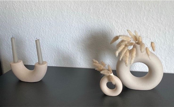 H&M Home Beige Deko Kerzenhalter Vase Klein und Groß in Dortmund