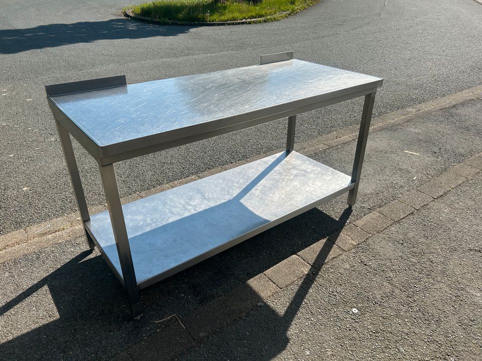Edelstahltisch/Tisch/Arbeitstisch 155x70cm/Outdoor Küche in Büren
