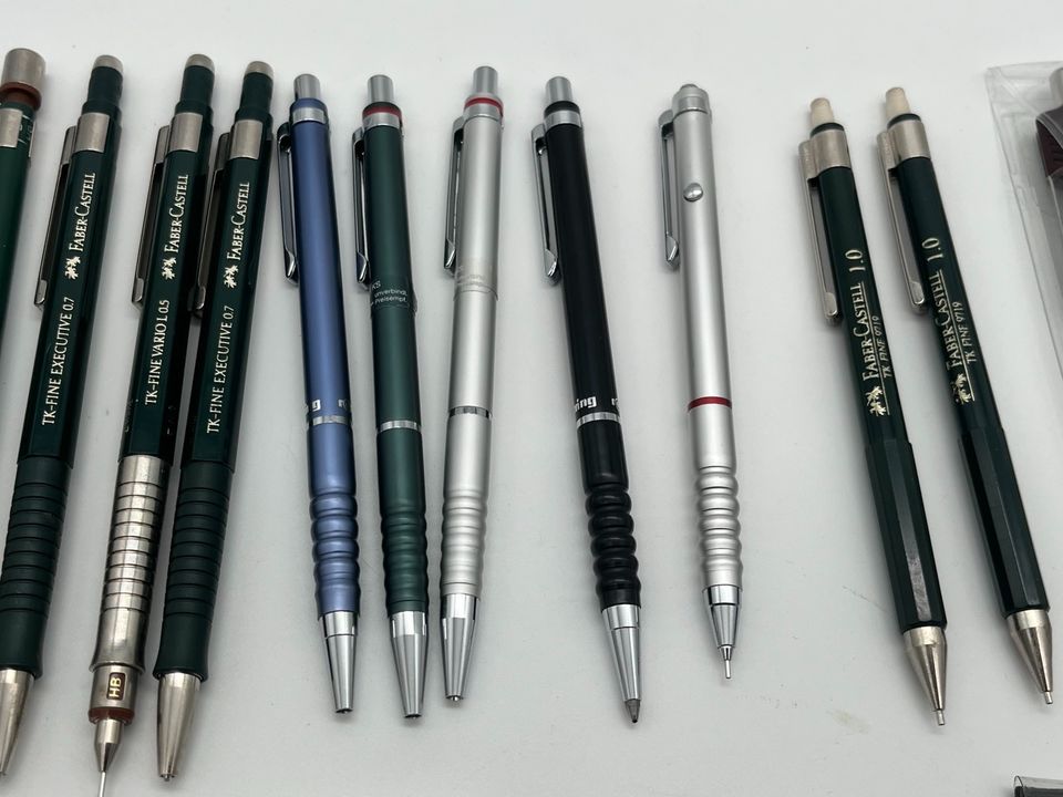 Rotring und Faber Castell Stifte, Tikky I & II TKfine in Südschacht