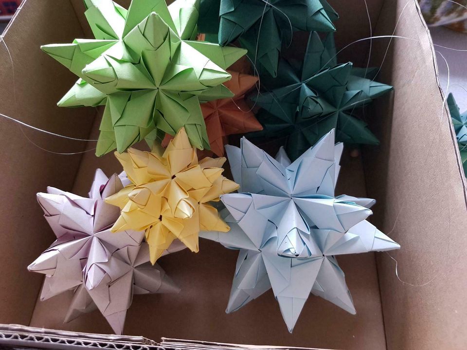 Weihnachten Sterne Origami in Parchtitz